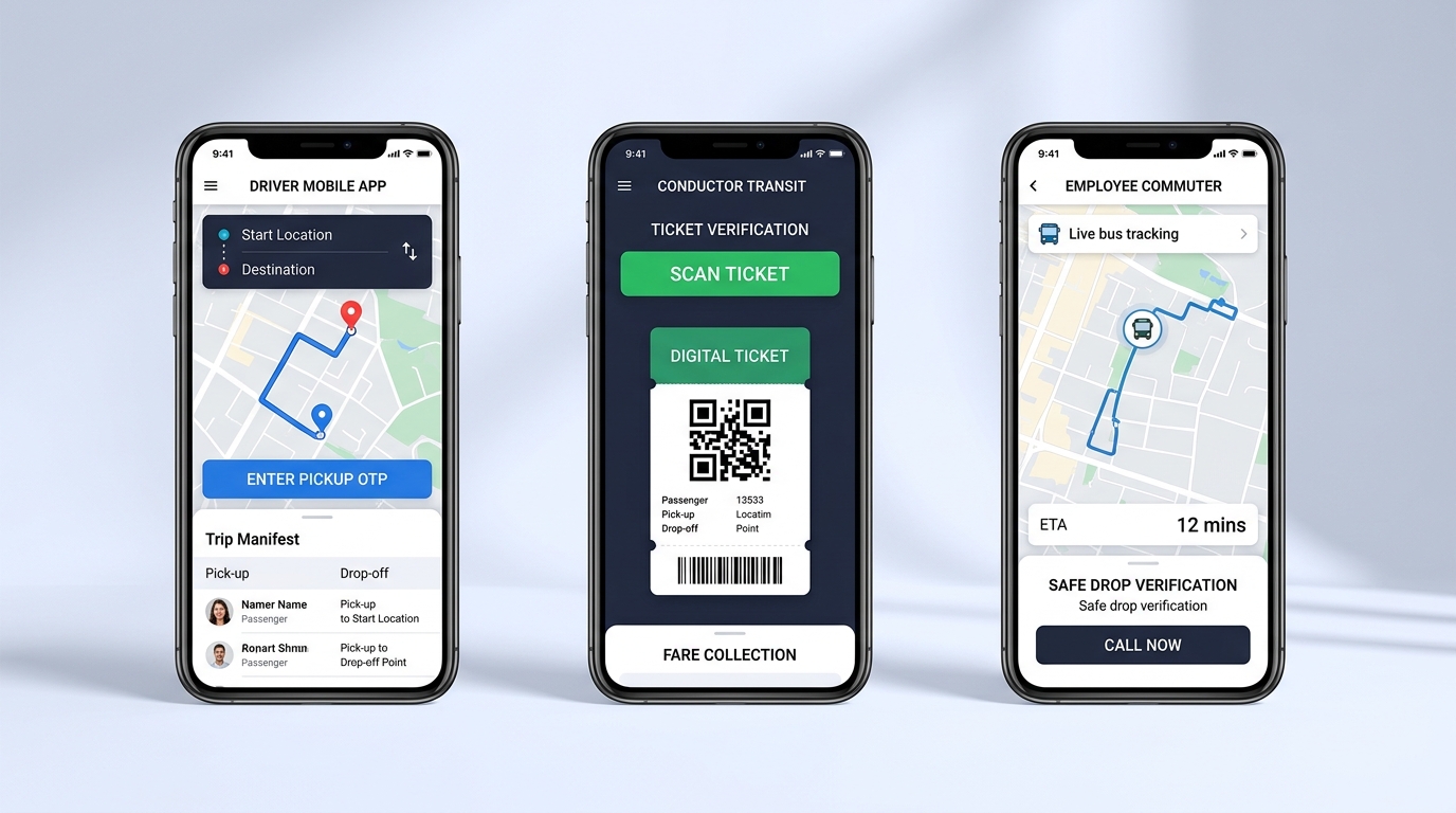 FleetSemic Driver, Conductor & Commuter Mobile Apps